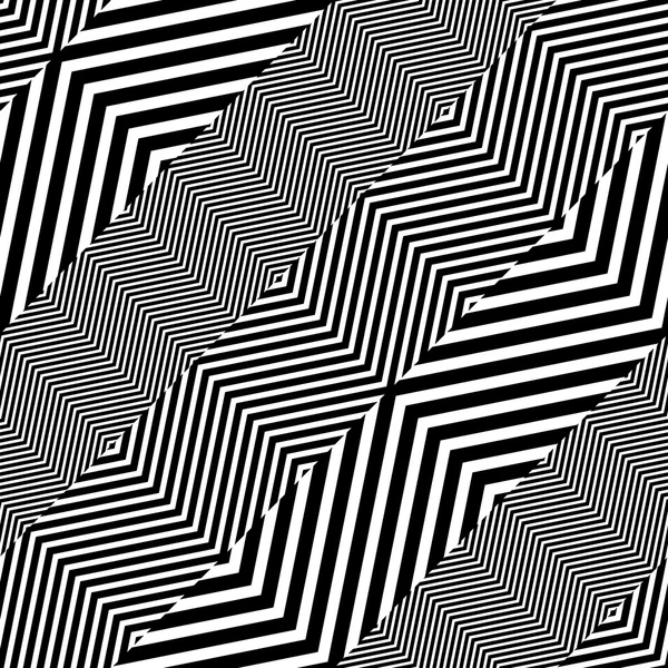 Modèle sans couture vectoriel abstrait de style de tissu à chevrons noir et blanc — Image vectorielle