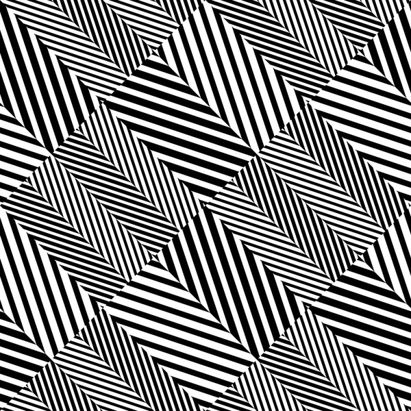 Modèle sans couture vectoriel abstrait de style de tissu à chevrons noir et blanc — Image vectorielle