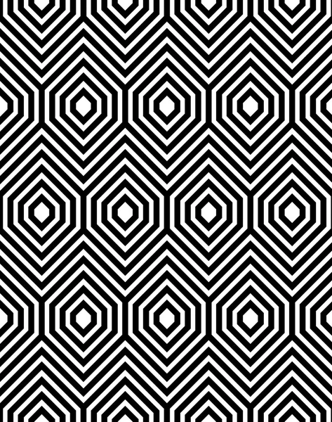 Abstrato preto e branco ZigZag Vector padrão sem costura — Vetor de Stock