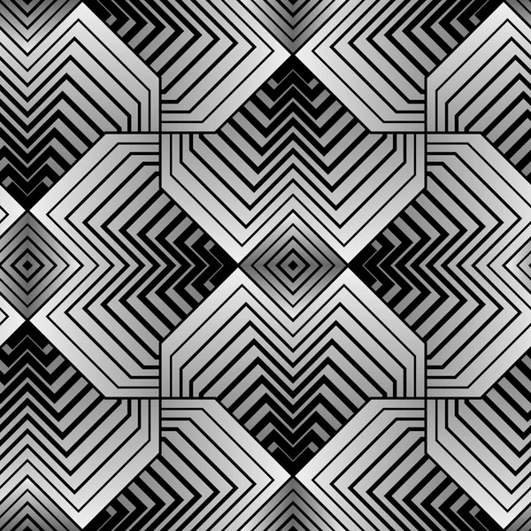Pétalos estilizados geométricos abstractos Vector patrón sin costura — Vector de stock