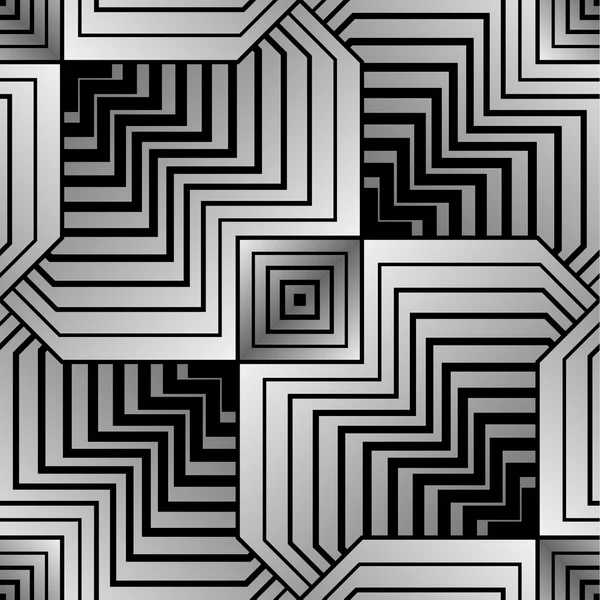 Pétalos estilizados geométricos abstractos Vector patrón sin costura — Archivo Imágenes Vectoriales