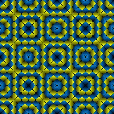 Edikula optik yanılsama vektör Seamless Modeli çıkıntı