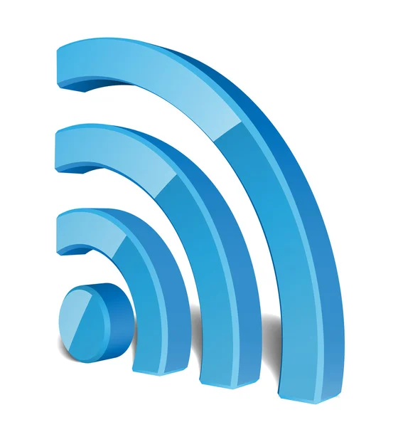 Wi fi wireless network symbol, vektordarstellung — Stockvektor