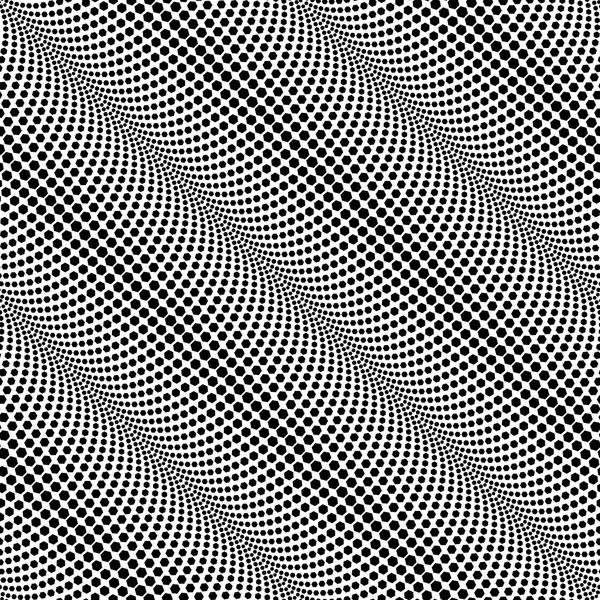 Abstrato Diagonal Halftone preto e branco vetor sem costura Patte — Vetor de Stock