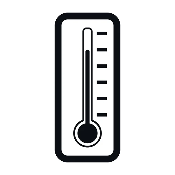 Thermometer-Symbol, Vektorabbildung — Stockvektor