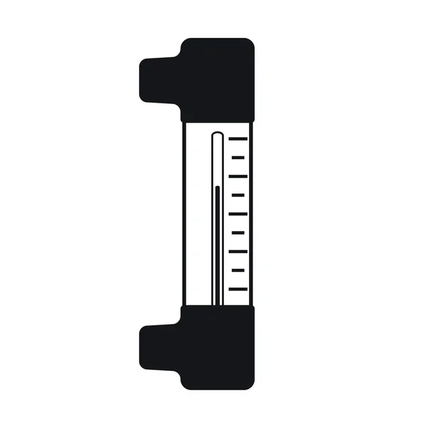 Thermometer-Symbol, Vektorabbildung — Stockvektor