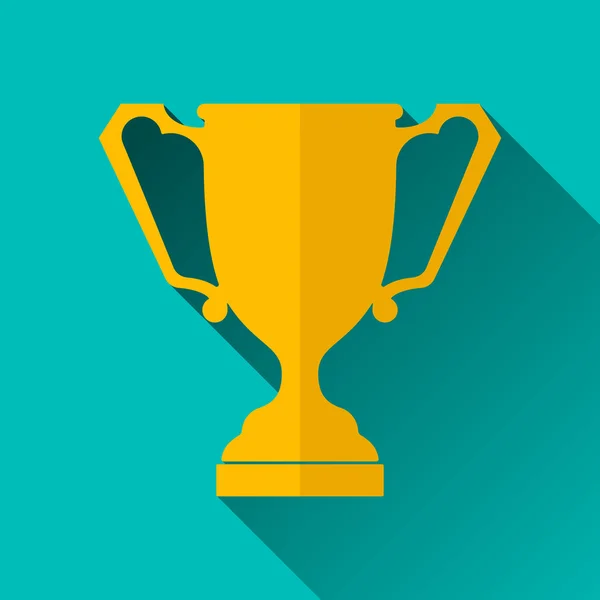 Oude Trophy Cup pictogram, vectorillustratie — Stockvector