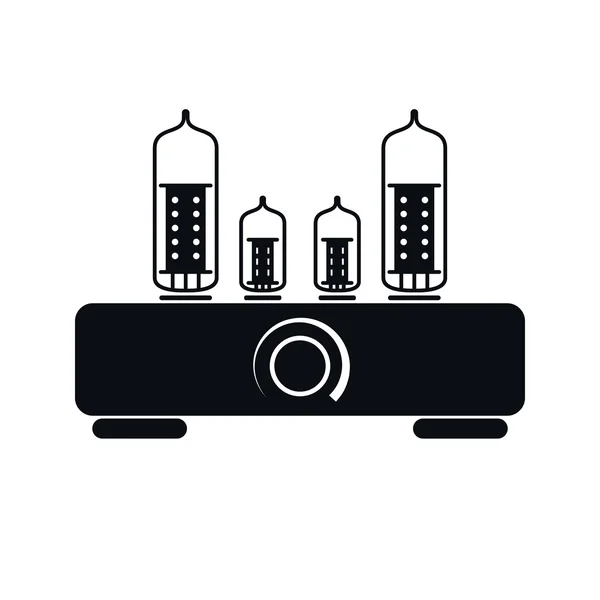 Tube Amplifier Icon, Vector Illustration — Stock Vector