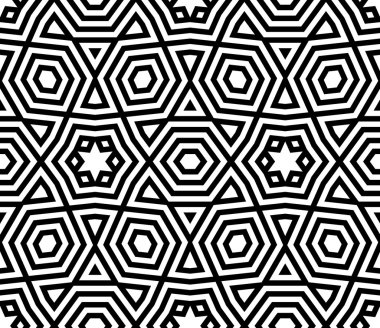 Soyut geometrik vektör dikişsiz desen