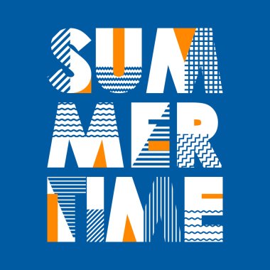Summer Time T-shirt Typography, Vector Illustration