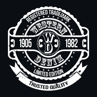 Download Western Denim T Shirt Typography Free Vector Eps Cdr Ai Svg Vector Illustration Graphic Art