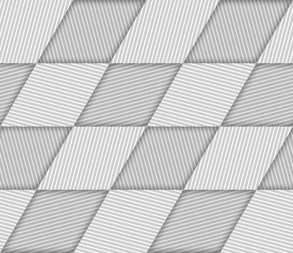 Rhombos de rayas abstractas Vector geométrico patrón sin costura — Archivo Imágenes Vectoriales