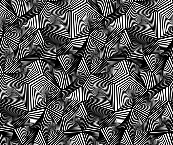 Modèle sans couture géométrique triangulaire vectoriel abstrait — Image vectorielle