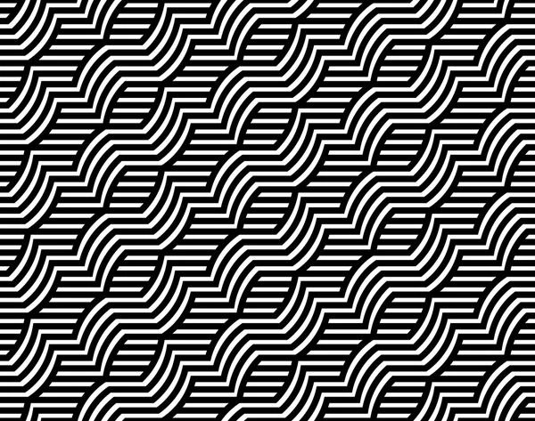 抽象条纹的矢量无缝模式 — 图库矢量图片