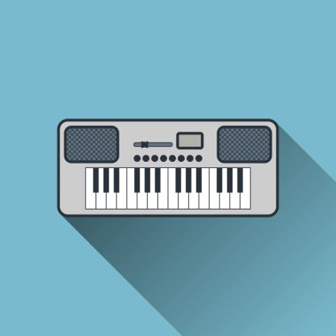 Synthesizer kutsal kişilerin resmi, vektör çizim