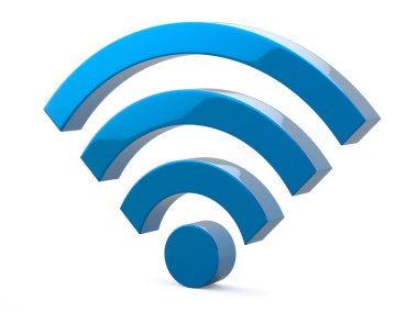 Wi Fi Kablosuz ağ simgesi illüstrasyon