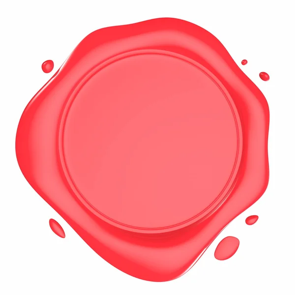 Red Wax Seal Illustration — Stock Photo, Image