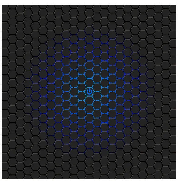 Güç düğmesi arka plan ışıldama modülü teknoloji