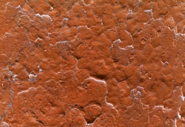 Kaba taş arka plan kahverengi eski duvar çatlaklar 