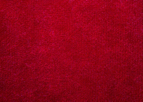 Красный мягкая шерсть ткань фона — стоковое фото