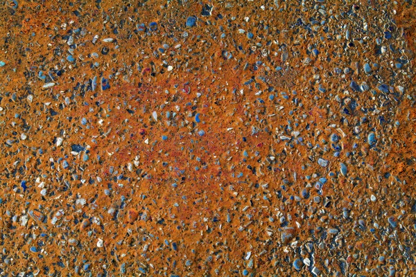 Background old rough orange peel rough blue wall — Stock Photo, Image