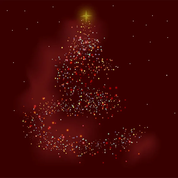 Arbre de Noël fond de vacances abstraction — Image vectorielle