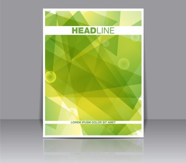Modern soyut broşürü.