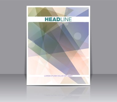 Modern soyut broşürü.