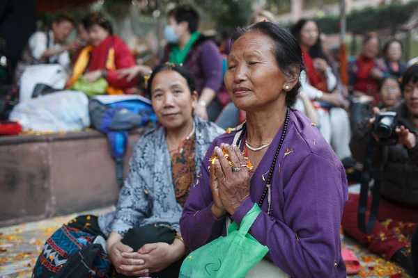 Monlam - největší buddhistický festival roku. Diamantové cesty linie tibetského buddhismu. — Stock fotografie