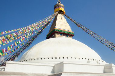 Bodnath - Katmandu, Nepal başkenti Budistler stupa