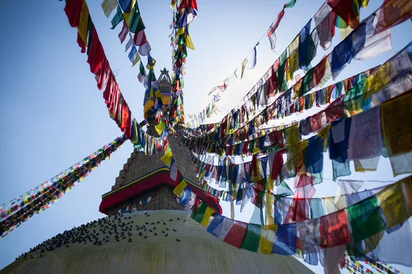 Bodnath - Estupa budista en Katmandú, la capital de Nepal —  Fotos de Stock