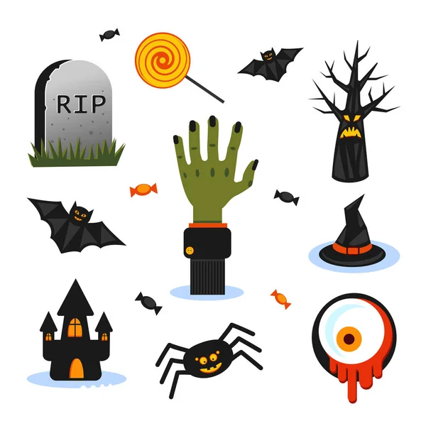 Halloween design elements. Vector ilustrations.