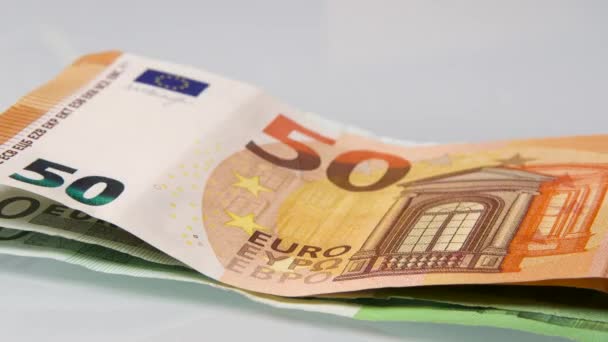 Montón de Euros Crecimiento de Dinero, Stop Motion — Vídeos de Stock