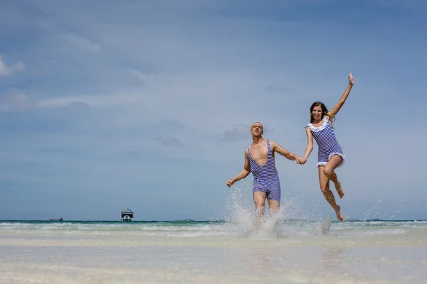 Happy vacation on the sea — Stock Photo, Image