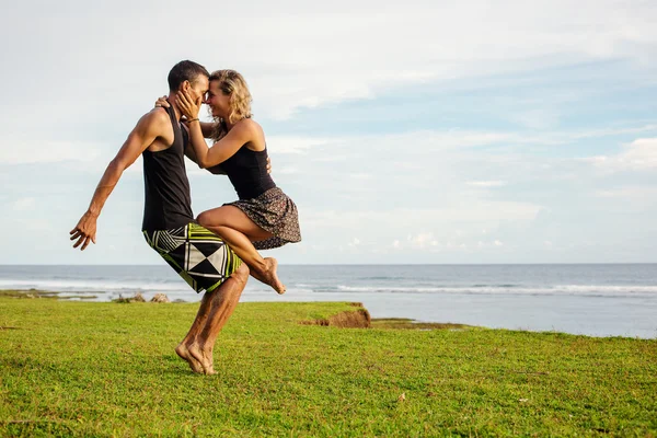 Esporte dança casal — Fotografia de Stock