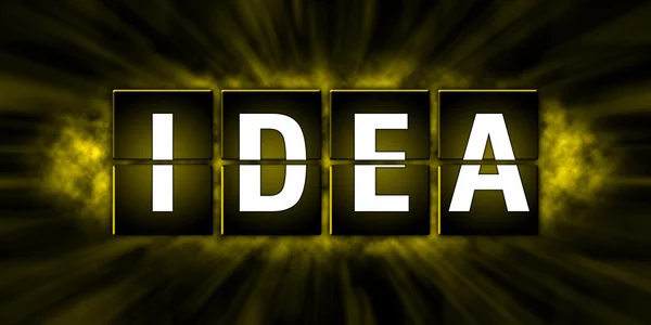 Дизайн тэгов проекта IDEA - Иллюстрация — стоковое фото