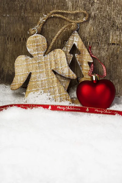 Ahşap ile Noel Kartpostalı