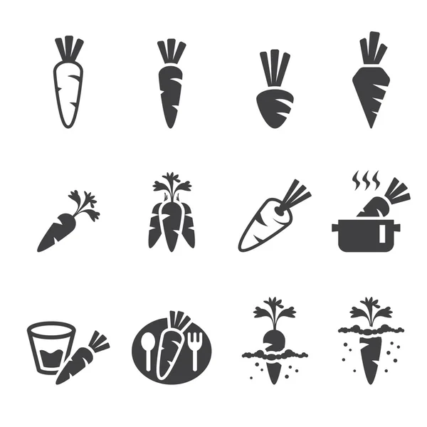 Carrot icon set.vector eps10 — Stock Photo, Image