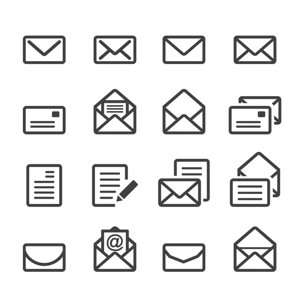 Línea de correo icon.vector eps10 — Foto de Stock