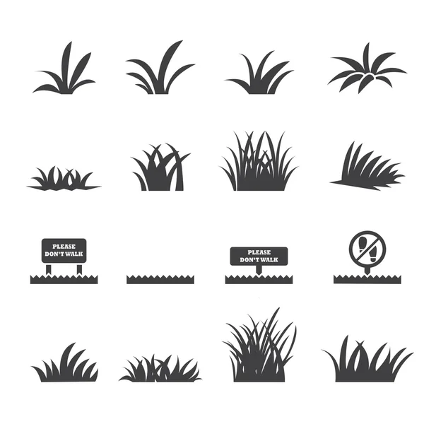 Grass icon set.vector eps10 — Stock Photo, Image