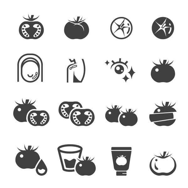 Icono de tomate set.vector eps10 —  Fotos de Stock