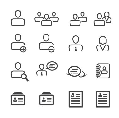 Kullanıcı icon.line vektör.