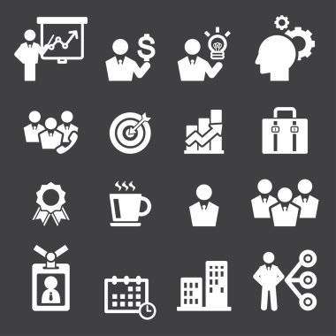 bussiness simgesi set.vector.