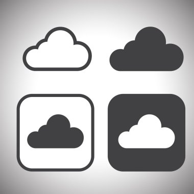 Bulut bilgi işlem Icons.Vector.