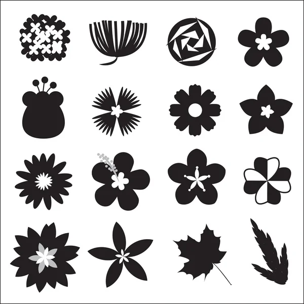 Flor vector conjunto — Archivo Imágenes Vectoriales