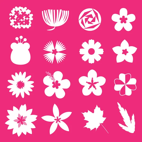 Flower vector set — Stock Vector