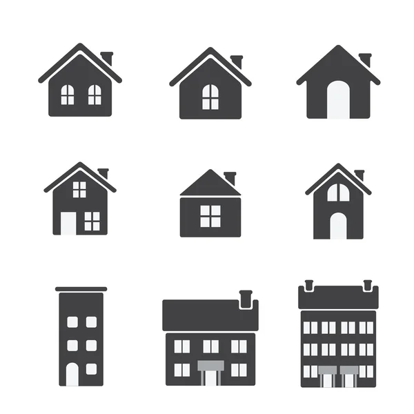 Conjunto de iconos casa — Vector de stock