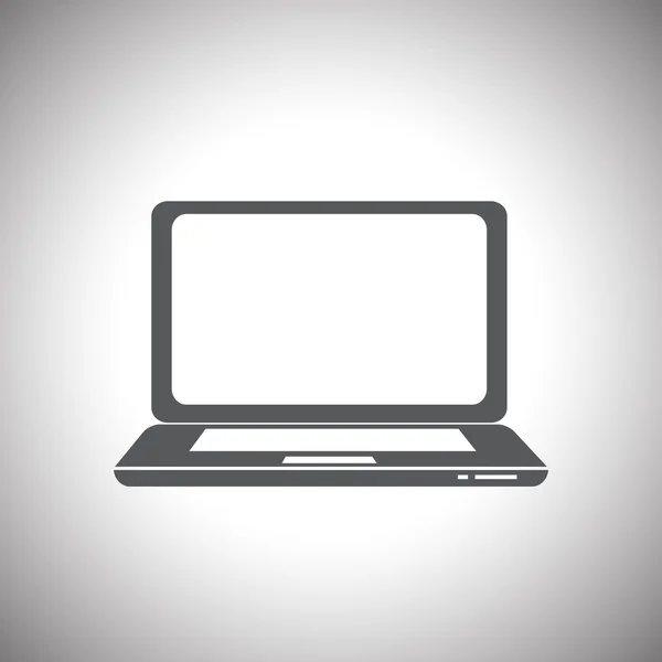 Ikona laptopa — Wektor stockowy