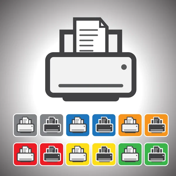 Impresora icon.vector — Vector de stock