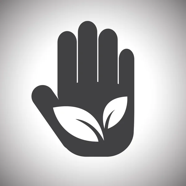 Vector.Tree sur les mains — Image vectorielle